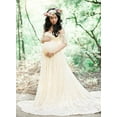 thumbnail image 4 of asdoklhq Maternity Clothes for Women,Pregnant Off Shoulder Lace Long Maxi Dress Gown Photography Prop, 4 of 8