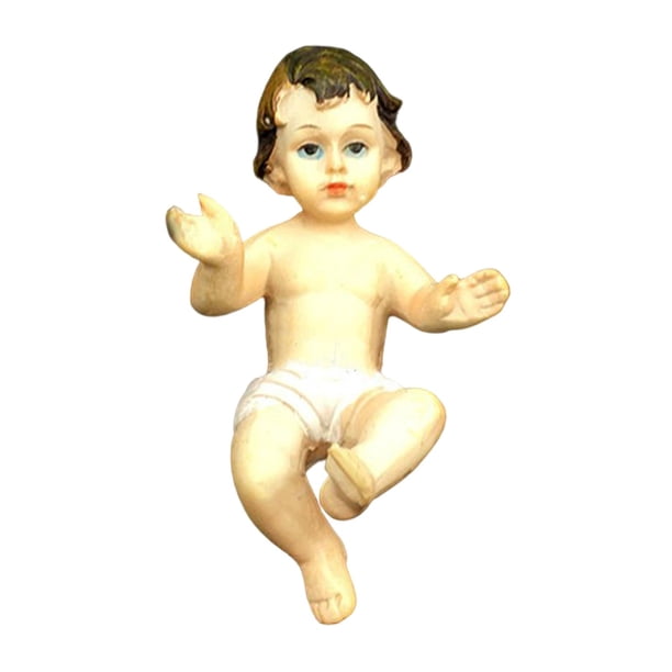 Bebé Jesús Estatuilla Natividad Estatua Adornos cristianos Niño Cristo Niño para Navidad Regalos religiosos Adornos para sala coraciones Yotijar Niño jesucristo