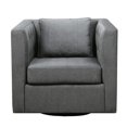 thumbnail image 1 of Pulaski 156-DSA460-006-347 Porter Tufted Inner Arm Swivel Accent Chair Grey, 1 of 2