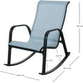 Betcozy Outdoor Mesh Rocking Chair, Steel Rocker Seating for Front ...