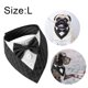 thumbnail image 2 of Bandana de boda para perro, collar para perro con pajarita, disfraz de cumpleaños, esmoquin ajustable para fiesta de mascotas, rayas negras, 2 of 5