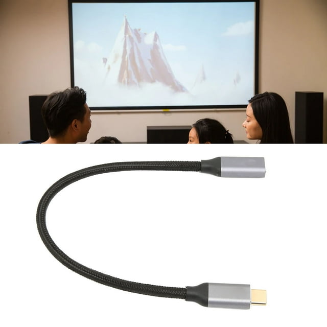 USB C Extension Cable 10Gbps Data Transfer, 100W Charging, 4K 60Hz Video Output, For USB C Devices