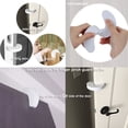 thumbnail image 2 of 6 Pack C Shape Foam Finger Pinch Guard Prevent,Protect Baby Safety Child and Pets from Accidentally Getting Locked in Room(White), 2 of 5