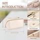 thumbnail image 2 of Travel (White) Makeup Bag, Large Cosmetic Bag for Travel, with Handle and Dividers, 2 of 5