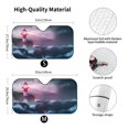 thumbnail image 3 of Disketp Windshield Sun Shade, Car Sun Shade For Front Window Lighthouse Waves Torrential Rain Sunshades Sun Visor Protector Blocks Uv Rays Foldable, 3 of 9