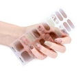 thumbnail image 1 of 20pcs/pack Nail Wraps Women Nail Polish Strips Solid Color Fingernail Stickers, 1 of 5