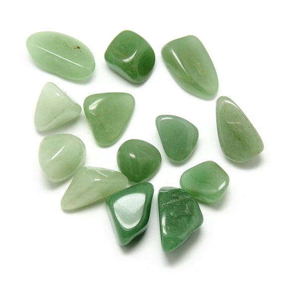 Natural Green Aventurine Gemstone Beads Tumbled Stone Healing Stones for 7 Chakras Balancing Therapy Meditation Reiki No Hole/Undrilled 17~34x13~20x7~13mm