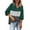 1-Green, variant on Womens Color Block Sweatshirts Hoodies Oversized Long Sleeve Pullover Tops Fashion V Neck Button Down Henley Shirts
