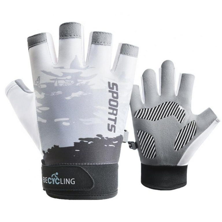 1 Pair Fishing Gloves Half Finger Anti-slip Breathable High