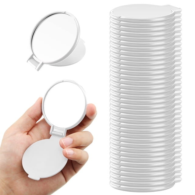 Espejo de maquillaje redondo portátil Compact Mirror Yalikop, 36 unidades