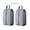 2pack large grey, variant on 2 or 4 Pack Portable Nylon Waterproof Shoe Storage Bags with Zipper Closure for Men and Women Travel or Family Item Organize