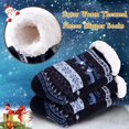 thumbnail image 3 of Men's Winter Thermal Fleece Lining Knit Slipper Socks Christmas Non Slip Socks, 3 of 6