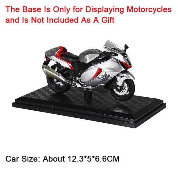 1:18 HAYABUSA GSX1000R R1 Motorcycle Toy Alloy Body Rubber Tires CBR1000RR Shock Absorption Model Car Models Boy Decorative Item