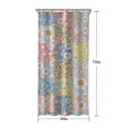 thumbnail image 5 of Pioneer Flower Floral Print Pattern Shower Curtain 36"x72", Bathroom Decorative Shower Curtain Set with 12 Hooks, Waterproof Washable, 5 of 6