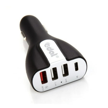 4 Port Usb Car Charger Supersellers 50W QC 3.0 Quick Charge Adapter 4 Port USB Fast Charging Car Charger for All Smart Devices ()