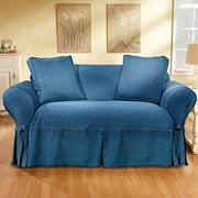 Home Trends Indigo Denim Loveseat and Sofa Slipcover