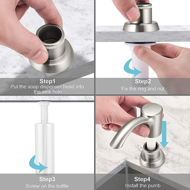 Generic Samodra Liquid Soap Dispenser With Extension Tube Build In Kitchen  Accessories Chrome Detergent Dispenser Hand Soap For Kitchen