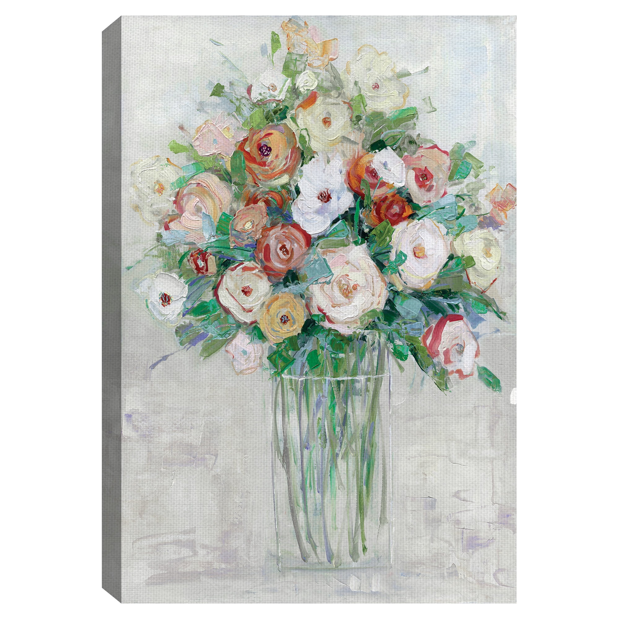 Masterpiece Art Gallery Mid-Summer Medley Flowers By Sally Swatland Canvas Art Print 24" x 36"