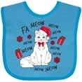 thumbnail image 3 of Inktastic Cat Christmas Music with Santa Hat Boys or Girls Baby Bib, 3 of 4