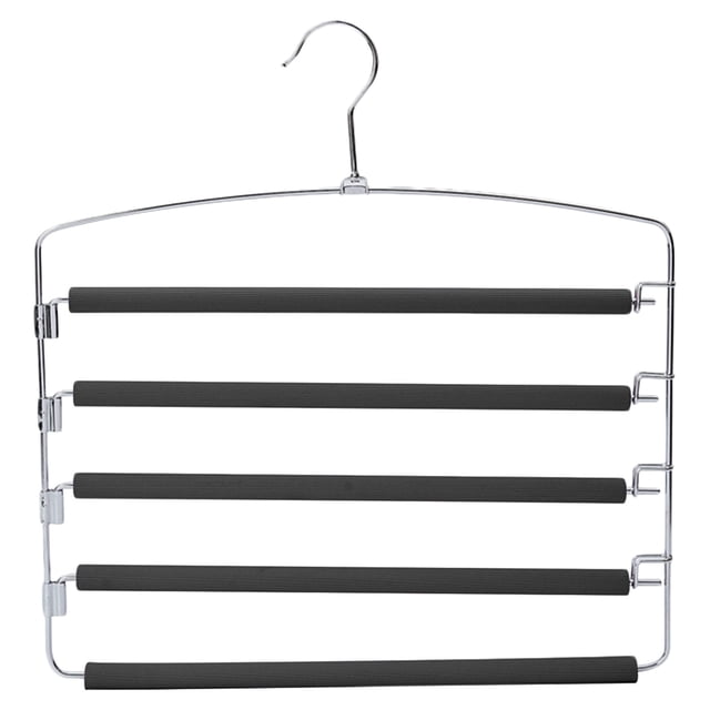 Yhmxh Multi-layer Pants Rack Foam Five-layer Pants Hanging Space Traceless Pants Hanger Organization and Storage Home Decor