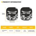 thumbnail image 5 of Yuyamidu Dragonfly Car Sun Shade Windshield Accessories 2 Pieces Floral Sun Shade Windshield for Auto SUV Truck Sedan Foldable Car Front Window Shades, 5 of 5