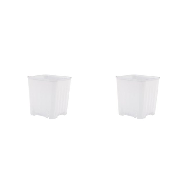 Cateissary Maceta para vivero, macetas para plantas, plántulas, jardinera, drenaje inferior de plástico, apilable, accesorio para ventana de Type1 NO1