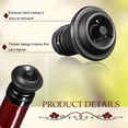 thumbnail image 4 of 24 piezas de tapón de vino resellable, tapones de vacío para bomba de vino, tapones de vacío para vino, tapones de vacío reutilizables para ahorrar vino, 4 of 5
