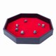thumbnail image 5 of Naiovety Bandeja de almacenamiento de dados, decoraciones de terciopelo rojo, tablero de escritorio familiar, cartera de joyería de PU, Jardín y Patio, 5 of 6