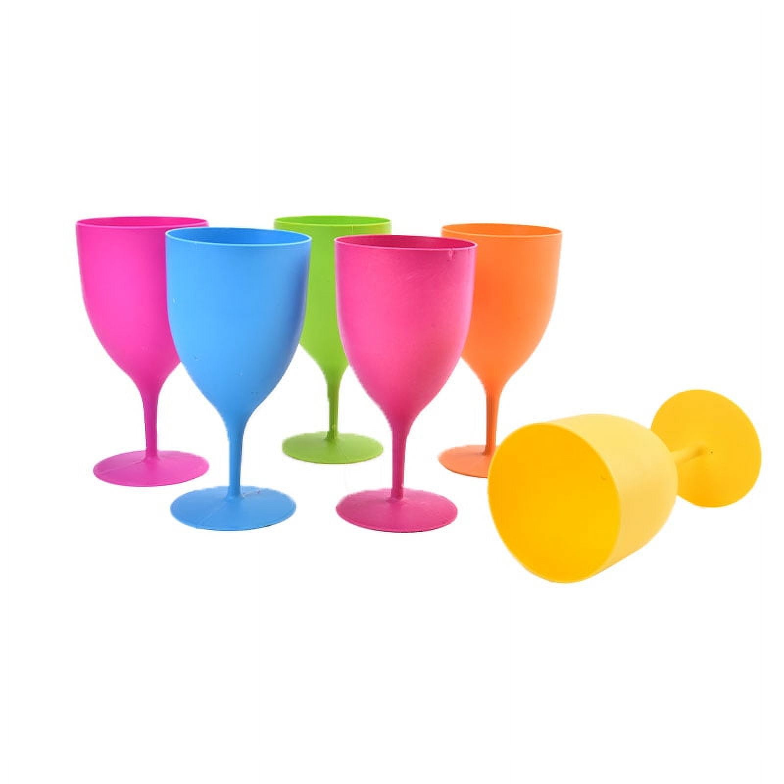 Plastic Wine Glasses ( Plastic Wine Glasses & Plastic Champagne Flutes),  Stemless Clear Disposable Cold Drink Cups, Unbreakable For Party Wedding  Birthday Christmas, Heavy Duty Drinkware - Temu