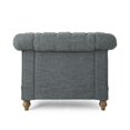 thumbnail image 3 of Christopher Knight Home Voll  Fabric Club Chairs (Set of 2) by  Dark Brown/ Charcoal, 3 of 5