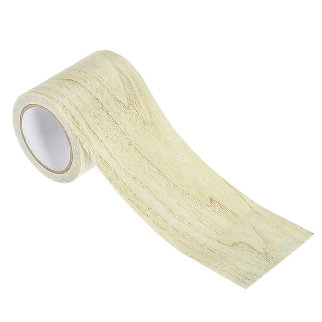 Unique Bargains Ruban de Réparation Grain de Bois 2.2'X15 Pieds, Ruban de Réparation Texturé Réaliste Auto-Adhésif, Chêne Gris