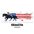thumbnail image 6 of Pickup Car Window Stickers Decal Rear Window Decals for Trucks One Way Visual Waterproof Truck Back Window Tint Decal Graphic Perforated Vinyl Truck Stickers 66X 22inch USA Flag Cowboy Scene, 6 of 6