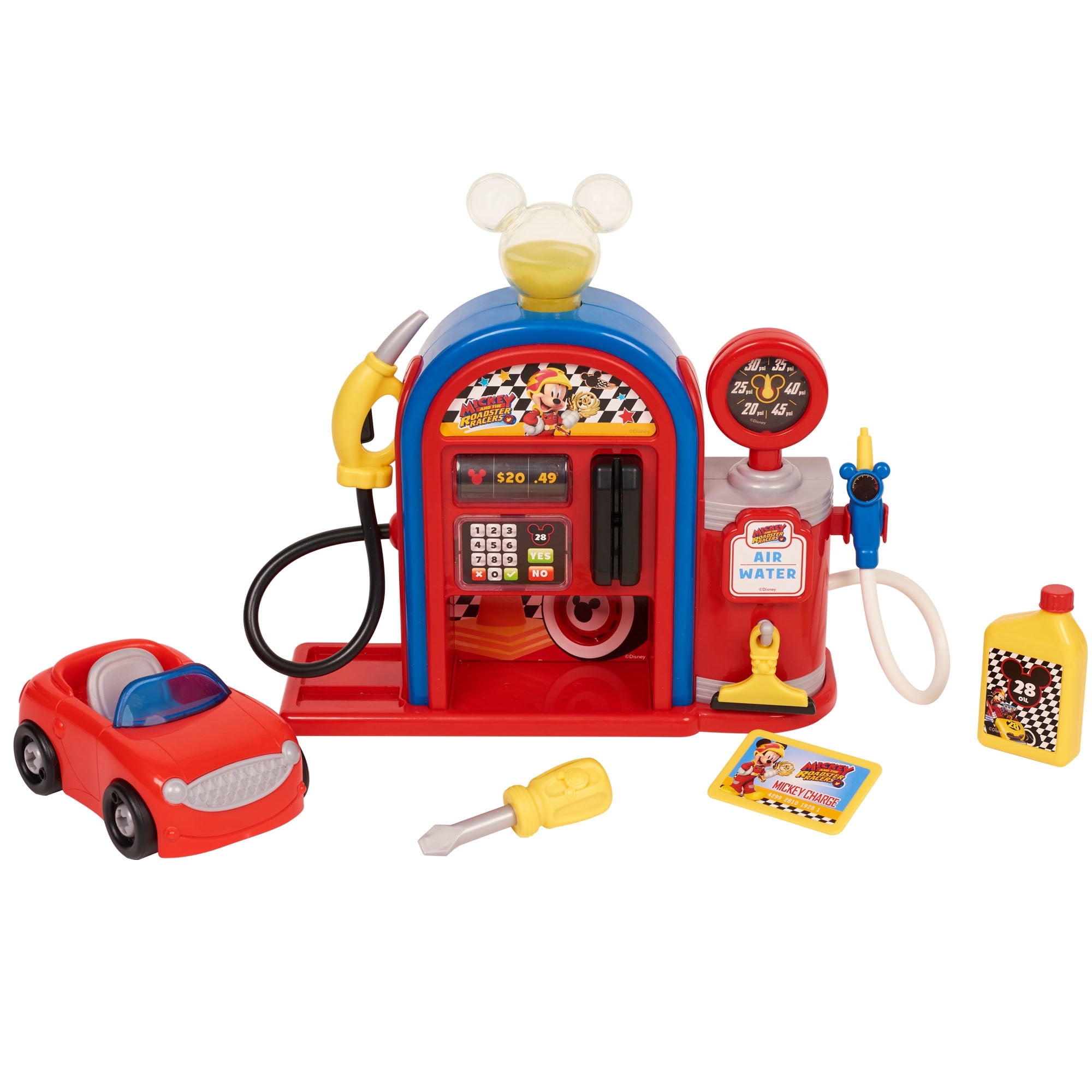 just play mickey and the roadster racers gas station playset