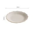 thumbnail image 2 of Vintage Irregular Flower Shape Flat Plate Shallow Plate Household Premium Feeling Creative Ceramic Plate Salad Plate, 2 of 7