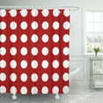 thumbnail image 1 of ZY-suttom Cool Red Polka Dot Pattern Shower Curtain 66x72 inch, 1 of 1