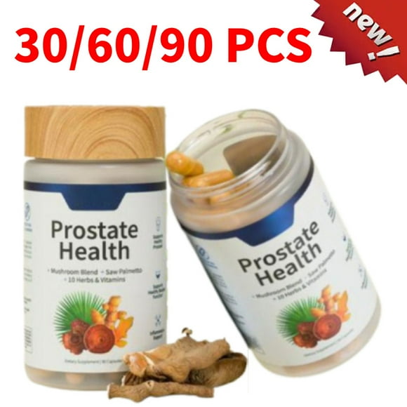 Nitric Oxide Booster-Mushroom Blend + Saw Palmetto + 10 Herbs & Vitamins 3 Types