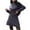 #225-Black, variant on Roncen Women's Autumn Winter Knit Sweater Set - High Neck Loose Fit Knit Top with A-Line Skirt, Soft Wool Blend Fabric Casual Comfortable Outfit Cozy Warm Two-Piece Set for Office Daily Wear