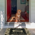thumbnail image 4 of Wipe Your Paws Doormat, Dog Welcome Mat, Dog Decor, Funny Dog Doormat, Dog Lover Doormat, Door Mats for Home Entrance, Doormat Kitchen, Paw Print Rug, Animal Print Floor Mats - Dog Paw Mat 17x30 Inch, 4 of 5