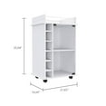 thumbnail image 5 of Glass Door Cabinet with Two Shelves / Secure and Organized Drink Display, 5 of 6