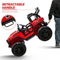 thumbnail image 4 of Hikiddo 24V 4WD Ride on Toys, 2-Seater Ride on Truck Electric Car for Big Kids with Remote, Bluetooth -Red, 4 of 11