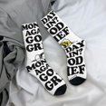 thumbnail image 4 of Calcetines deportivos antideslizantes con diseño alocado y cálido para mujer y hombre, de Peanuts, Charlie Brown, Monday Good Grief, Snoopy, 4 of 4
