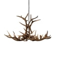 thumbnail image 6 of Meyda Tiffany 200452 Antlers 8 Light 66" Wide Antler Candle Style Chandelier - Copper, 6 of 6