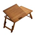 thumbnail image 4 of GROWTH TANK Foldable Table Laptop Lap Desk Rectangle Bamboo Portable Stand Adjustable Angle for Camping Balconies Computer Outdoor Picnic Brown Medium, 4 of 9