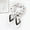 White, variant on White Scarf Women Polka Dot Square Scarf Ribbon Scarves Kerchief Neck Scarf 70x70cm