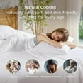 thumbnail image 3 of Pillow Cases Standard Size 2 Pack, Bamboo Rayon with Envelope Closure, Cooling Breathable Pillow Cover for Hot Sleeper & Night Sweats, 20x26 inch, White, 3 of 5