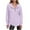 Purple, variant on Chiccall Women's Sweatshirts Solid Half Button Sweatshirts Loose Vintage Fall Pullover Tunic Tops