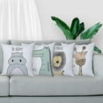 thumbnail image 5 of Housses de Coussin Animal de Dessin Animé Ensemble de 4 Housses de Coussin pour Enfants, 5 of 5