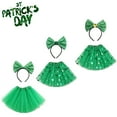 thumbnail image 6 of PRETXORVE St Patricks Day Decorations, St. Patrick's Day Party Costume Accessories Set -Skirt, Bow Tie Headband(Adult), 6 of 6