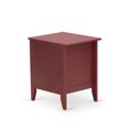 thumbnail image 2 of East West Furniture Gallatin 18" Wood Nightstand with 1 Drawer in Burgundy Red, 2 of 4
