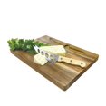 thumbnail image 1 of JS Gourmet - Acacia Wood Cheese Board with Stainless Steel Knife, 1 of 2